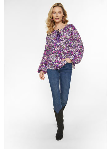 usha FESTIVAL Women Blouse in purple multicolor