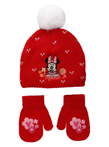 Disney Mütze + Handschuhe Disney in rot