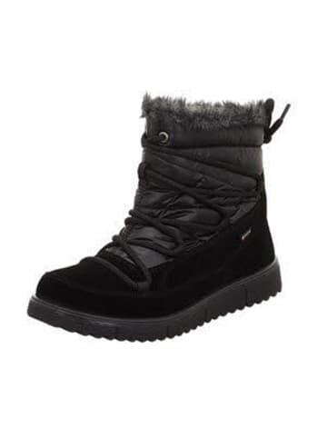 Legero Damen Winterschuhe warm Stiefelette Leder \ CAMPANIA in Schwarz