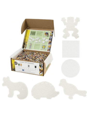 Nabbi BioBeads Mega-Set, ca. 55.000 Stk. und 6 Stiftplatten - ab 5 Jahren