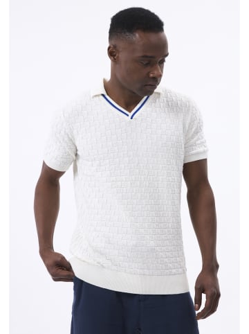 JIMMY SANDERS Poloshirt Kurzarm in Ecru