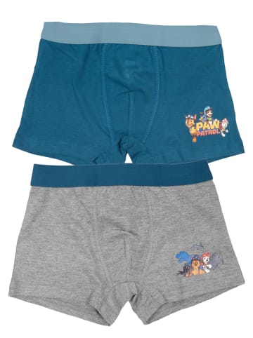 Paw Patrol 2er Pack Paw Patrol Boxershorts in blau/grau
