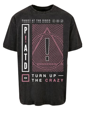F4NT4STIC Oversize T-Shirt Panic At The Disco Turn Up The Crazy in schwarz