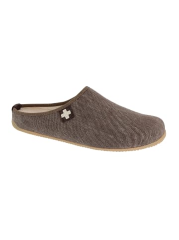 Living Kitzbühel Pantoffeln Jute Cotton Gipfelkreuz in Wood