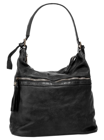 Samantha Look Shopper echt Leder in schwarz