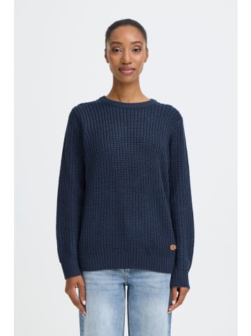 Oxmo Strickpullover OXEDNA ONECK in Blau