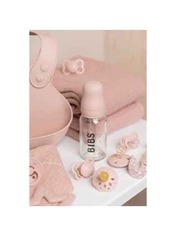 BIBS Babyflasche aus Glas, 110 ml, ab 0M in Rosa