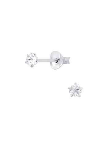 Alexander York OHRSTECKER I STAR CUBIC ZIRKONIA in 925 Sterling Silber, 2-tlg.