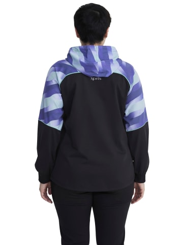 Ulla Popken Sweatjacke in schwarz