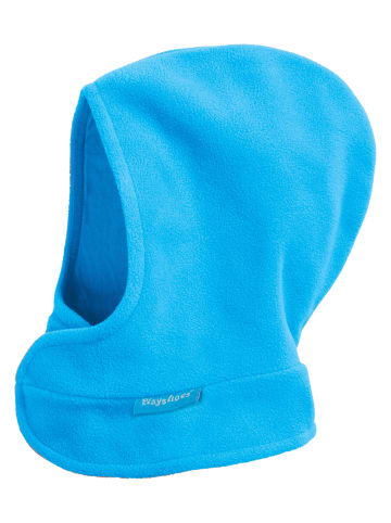 Playshoes Fleece-Schalmütze mit Klettverschluß in AquaBlau