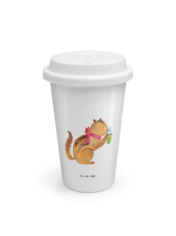 Mr. & Mrs. Panda To Go Becher Eichhörnchen Smoothie ohne Spruch in Weiß