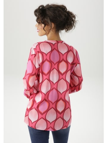 Aniston CASUAL Schlupfbluse in pink-bordeaux-lavendel-orange-rosa-rosé-apricot