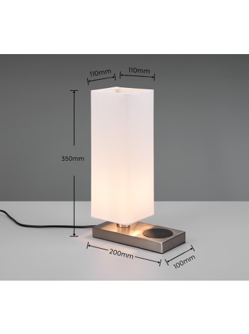 Reality Leuchten Tischleuchte HALEY in Nickel matt