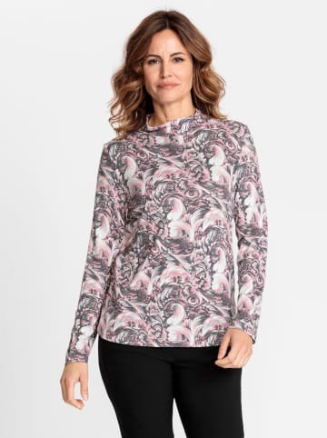 WITT WEIDEN Langarmshirt in hortensie-ecru-bedruckt