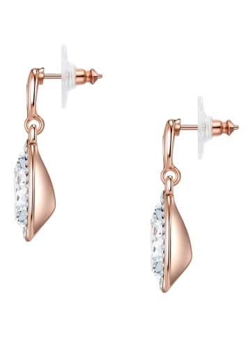 Lulu & Jane Ohrhänger Metall-Legierung Glas in roségold