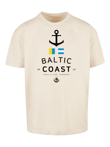 F4NT4STIC T-Shirt Oversized Ostsee Baltic Sea Knut & Jan Hamburg in sand