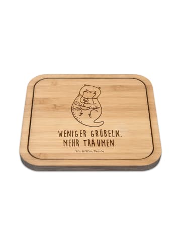 Mr. & Mrs. Panda Tassenuntersetzer Otter Muschel mit Spruch in Transparent