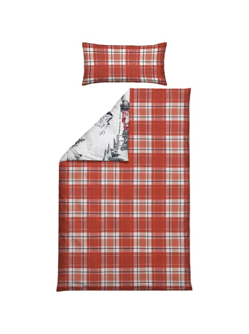 Erwin Müller Fein Biber Wendebettwäsche in rot