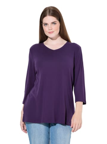 Ulla Popken Shirt in dunkelviolett