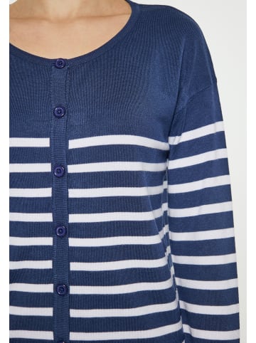 SANIKA Damen Cardigan in MARINE WEISS
