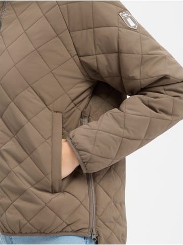 Derbe Jacke Quiltby short in taupe - 0002