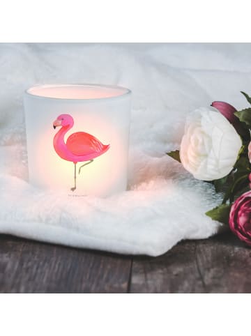 Mr. & Mrs. Panda Kerzenlicht Flamingo Classic ohne Spruch in Transparent