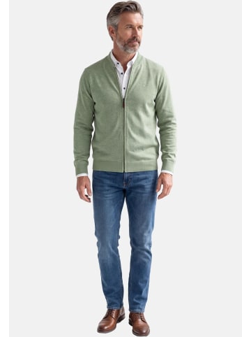 Redmond Strickjacke Basic in Hellgrün
