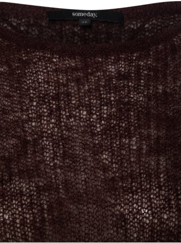 Someday Strickpullover Tivora in aubergine - 0001