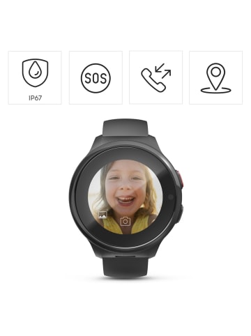 Hama Smartwatch Kids m. GPS, SOS-Taste, Telefon, Black