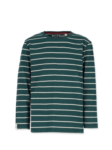 Band of Rascals Longsleeve " Striped " in racing-green-moos