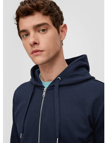 QS Sweatshirt Jacke langarm in Blau