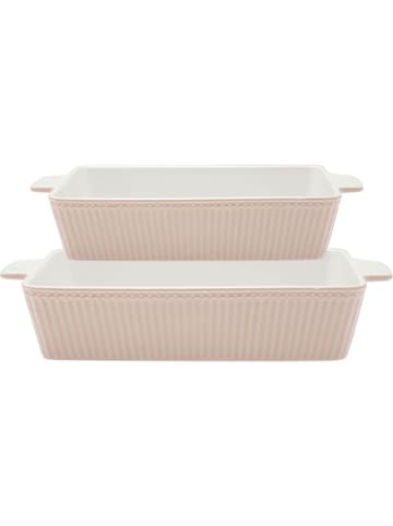 Greengate Auflaufform ALICE CREAMY FUDGE Karamell Rechteckig 2er