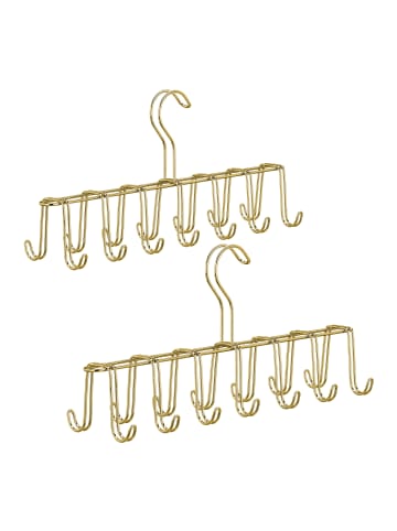 relaxdays 2x Gürtelhalter in Gold