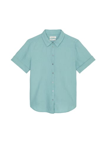 Marc O'Polo Kurzarm-Leinenbluse regular in soft teal