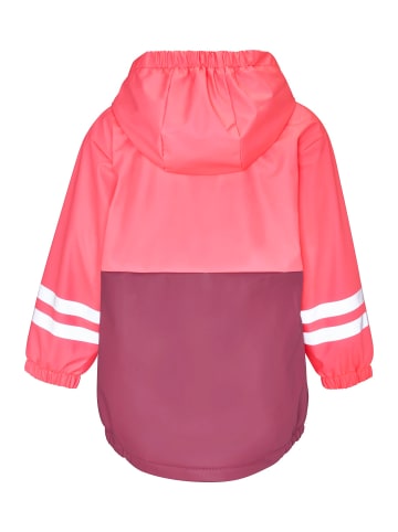 Playshoes Regenjacke Fleece-Futter in beere/pink