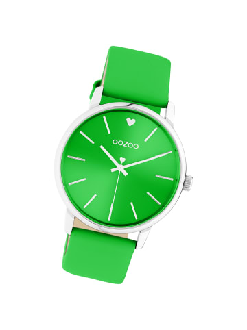 Oozoo Analog-Armbanduhr Oozoo Timepieces grün groß (ca. 40mm)