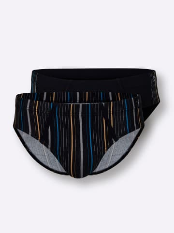 WITT WEIDEN Slip in schwarz + schwarz-gestreift