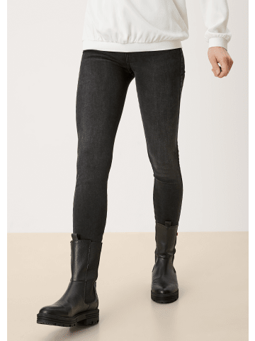 s.Oliver Denim Hose 7/8 in Schwarz-grau