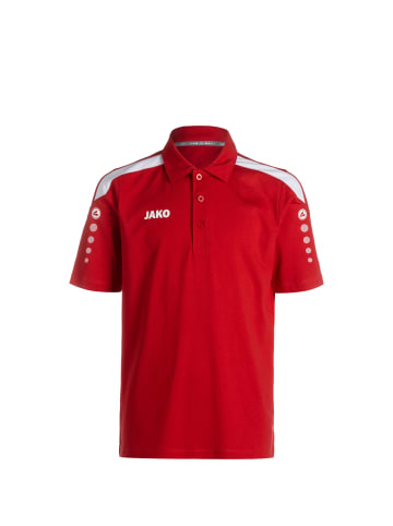 Jako Poloshirt Power in rot / weiß