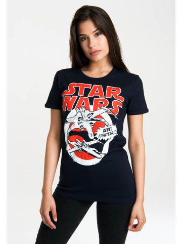 Logoshirt T-Shirt X-Wings in dunkelblau