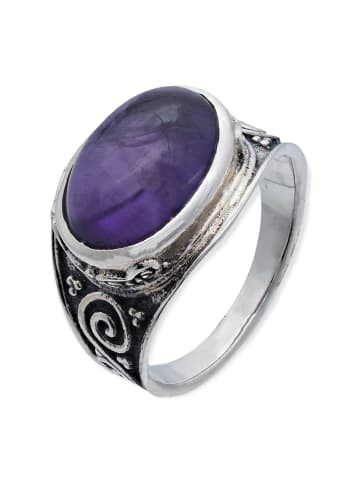 mantraroma 925er Silber - Ringe mit Amethyst