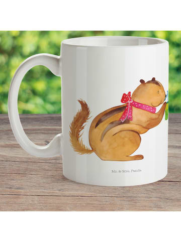 Mr. & Mrs. Panda Trinkbecher Eichhörnchen Smoothie ohne Spruch in Weiß