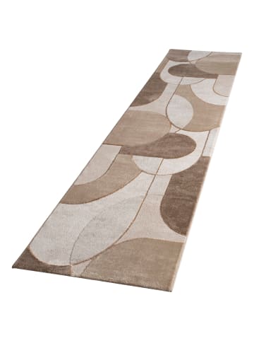 KADIMA DESIGN Teppich Kurzflor Abstrakt Wohnzimmer in Beige