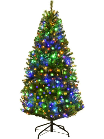 COSTWAY Künstlicher Weihnachtsbaum LED in Grün