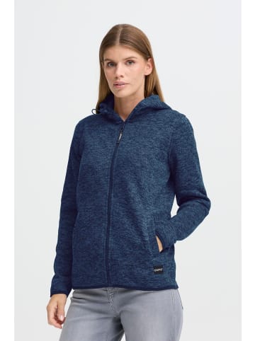 Oxmo Fleecejacke OXELFE HOODED JACKET in Blau
