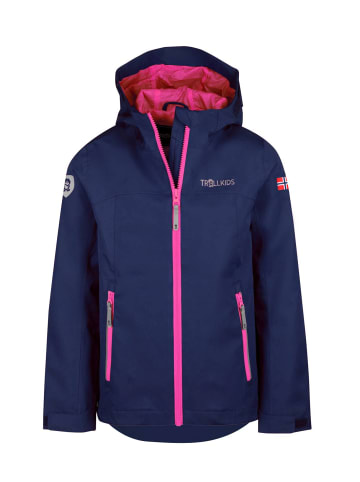 Trollkids Fahrradjacke "Telemark" in Marineblau/Magenta