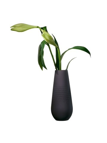 Villeroy & Boch Vase Carré hoch Manufacture Collier noir in schwarz