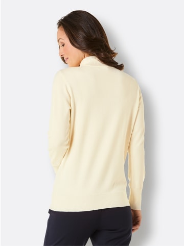 creation L Stehkragenpullover in champagner