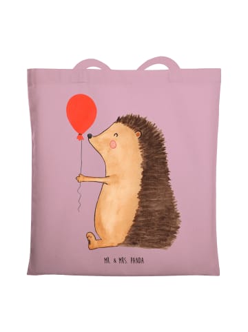Mr. & Mrs. Panda Shopper Bag Igel Luftballon ohne Spruch in Rosa Pastell