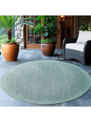 Melius Vivere Outdoor Teppich GIZA Blau Rund